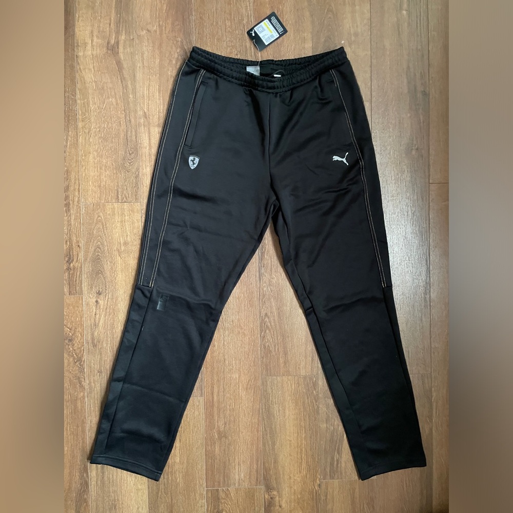 Puma x Ferrari T7 Men's Regular Fit Cotton Track Pants Medium